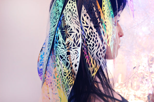 Copy of Hand Cut Radiant Fae Headdress