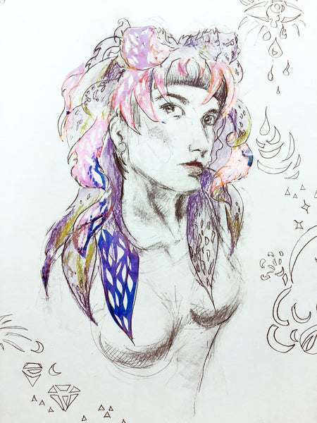 Copy of Hand Cut Radiant Fae Headdress