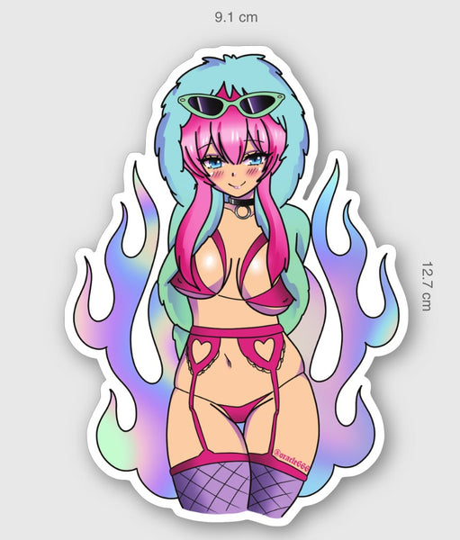 The Oracle Holographic Anime Sticker Pack