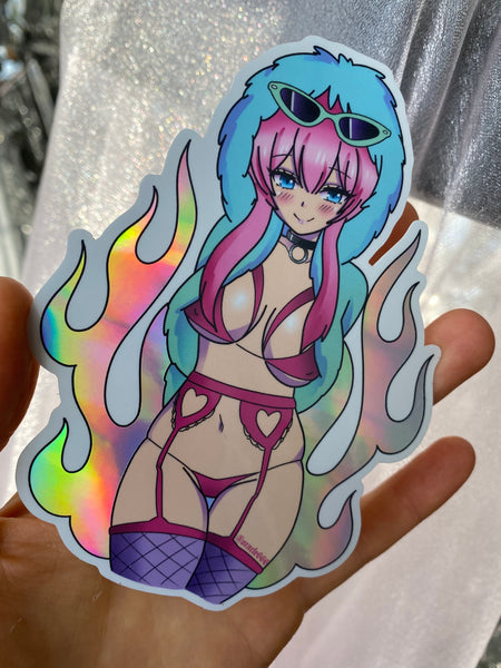 The Oracle Holographic Anime Sticker Pack