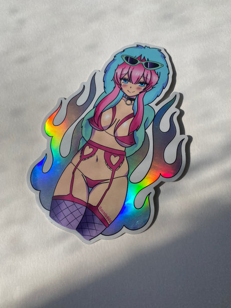 The Oracle Holographic Anime Sticker Pack